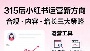 315后小红书运营新方向：告别虚假流量，靠信任合规赢长效红利